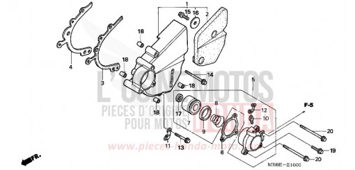 ABDECKUNG, LINKS VTR1000F5 de 2005